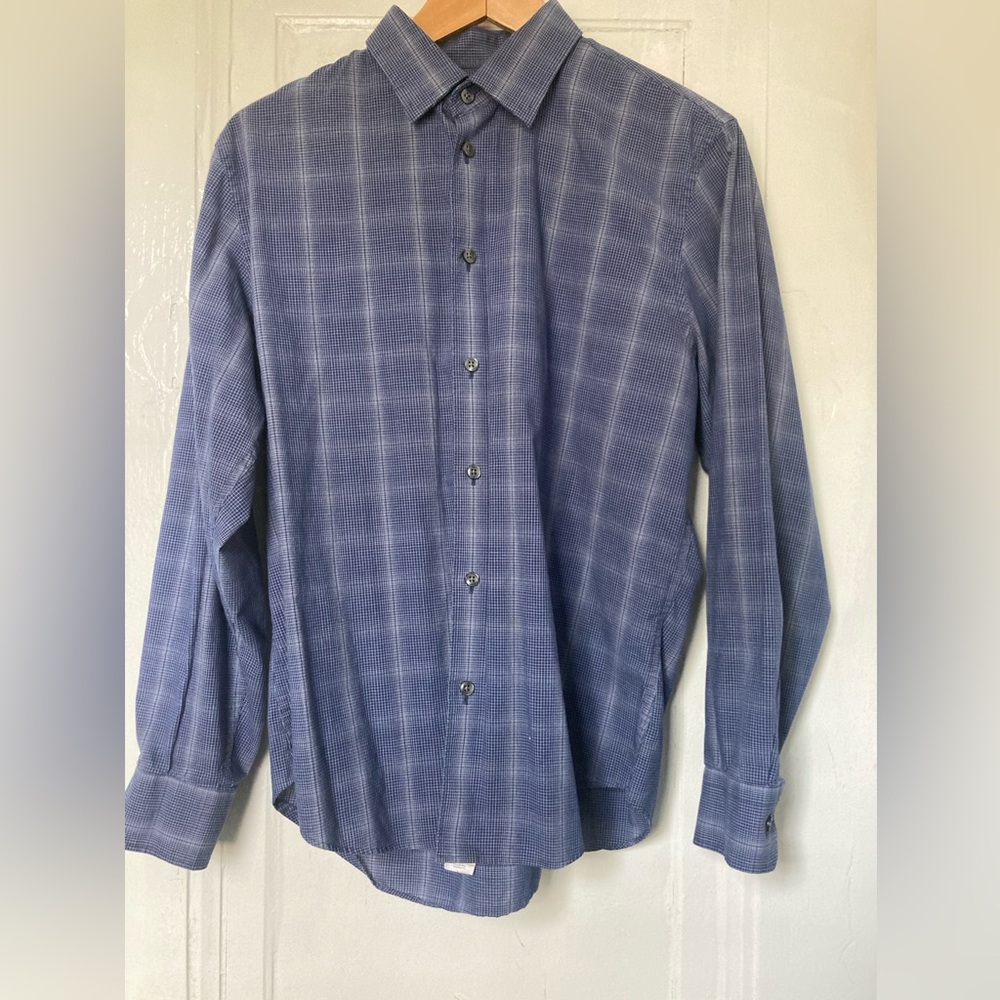 14th & Union Blue Long Sleeve Button Up Shirt (S)